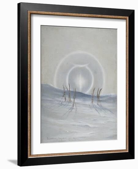 Paraselena, Cape Evans, McMurdo Sound, 9:30pm, Jan 15, 1911-Edward Adrian Wilson-Framed Giclee Print