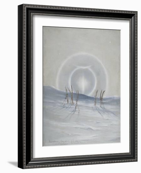 Paraselena, Cape Evans, McMurdo Sound, 9:30pm, Jan 15, 1911-Edward Adrian Wilson-Framed Giclee Print