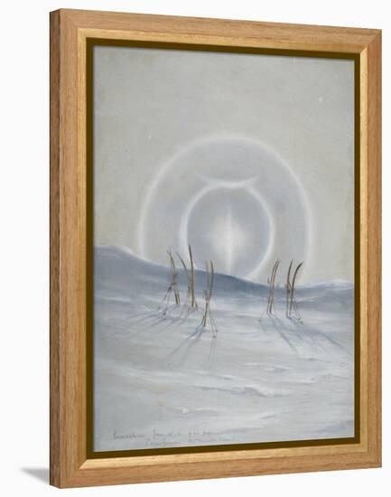 Paraselena, Cape Evans, McMurdo Sound, 9:30pm, Jan 15, 1911-Edward Adrian Wilson-Framed Premier Image Canvas