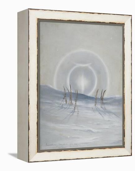 Paraselena, Cape Evans, McMurdo Sound, 9:30pm, Jan 15, 1911-Edward Adrian Wilson-Framed Premier Image Canvas