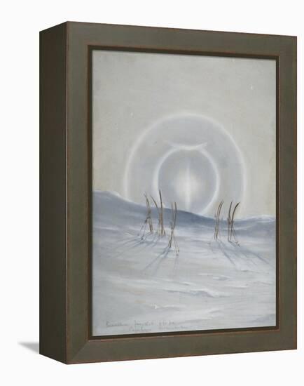 Paraselena, Cape Evans, McMurdo Sound, 9:30pm, Jan 15, 1911-Edward Adrian Wilson-Framed Premier Image Canvas