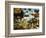 Parasols in Taman Pile Hindu Temple on Koningan Day, Bali, Indonesia-Robert Francis-Framed Photographic Print