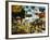 Parasols in Taman Pile Hindu Temple on Koningan Day, Bali, Indonesia-Robert Francis-Framed Photographic Print