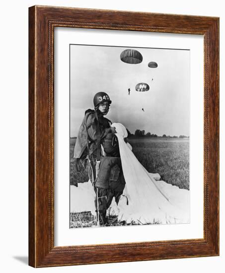 Paratrooper Training-Science Source-Framed Giclee Print