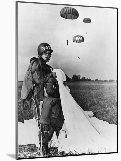 Paratrooper Training-Science Source-Mounted Giclee Print