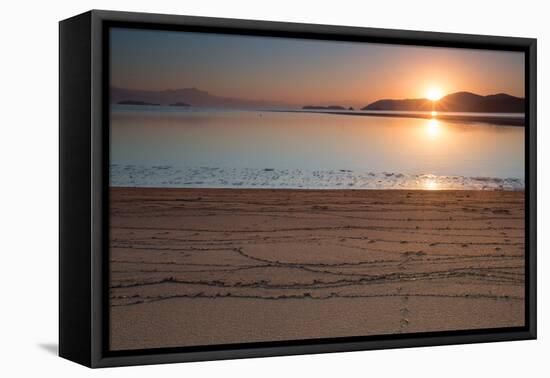 Paraty Beach in Rio De Janeiro State at Sunrise-Alex Saberi-Framed Premier Image Canvas