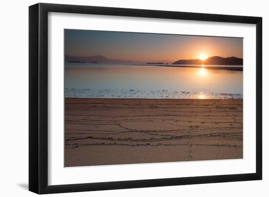 Paraty Beach in Rio De Janeiro State at Sunrise-Alex Saberi-Framed Photographic Print