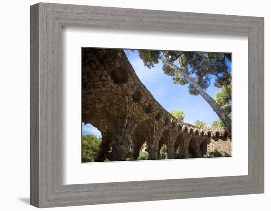 Parc Guell, UNESCO World Heritage Site, Barcelona, Catalonia, Spain, Europe-Charlie Harding-Framed Photographic Print