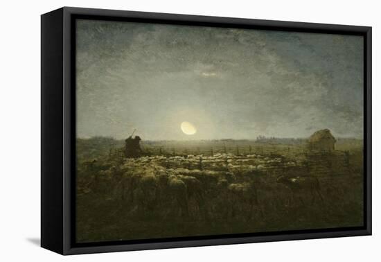 Parc ?outons, clair de lune-Jean-Fran?ois Millet-Framed Premier Image Canvas