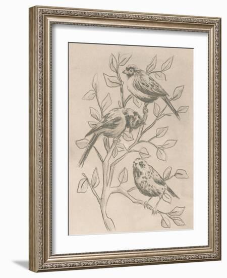 Parchment Flock I-June Vess-Framed Art Print