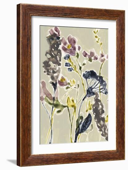 Parchment Flower Field I-Jennifer Goldberger-Framed Art Print