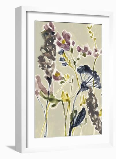 Parchment Flower Field I-Jennifer Goldberger-Framed Art Print