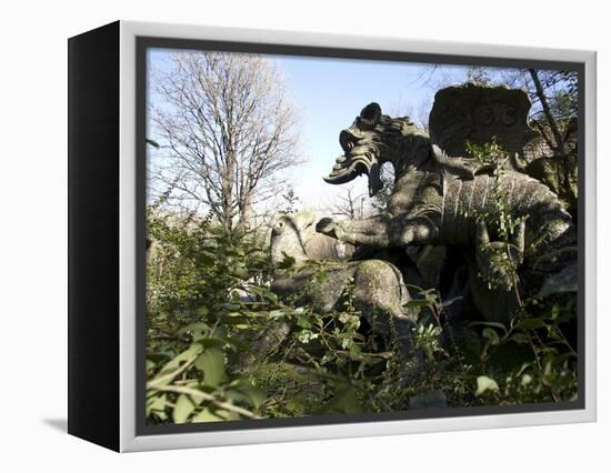 Parco Dei Monstri (Garden of the Monsters), Sacro Bosco, Bomarzo Gardens, Viterbo, Lazio, Italy-Oliviero Olivieri-Framed Premier Image Canvas