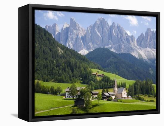 Parco Naturale Puez-Odle, Santa Maddalena, Val Di Funes, Dolomites, Bolzano, Italy-Ruth Tomlinson-Framed Premier Image Canvas