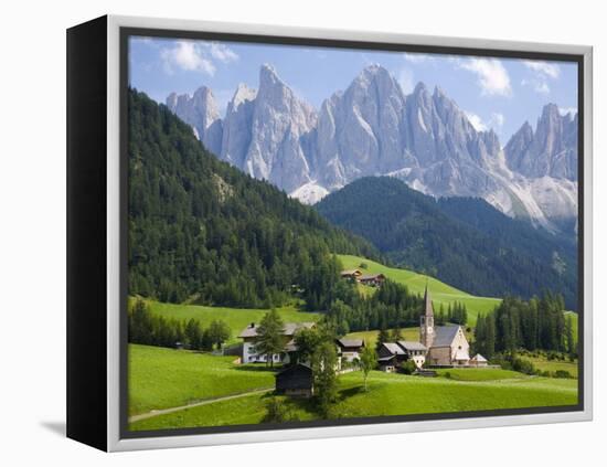 Parco Naturale Puez-Odle, Santa Maddalena, Val Di Funes, Dolomites, Bolzano, Italy-Ruth Tomlinson-Framed Premier Image Canvas