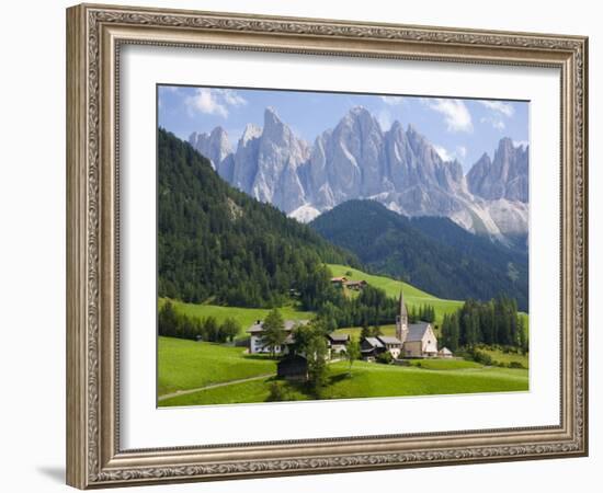 Parco Naturale Puez-Odle, Santa Maddalena, Val Di Funes, Dolomites, Bolzano, Italy-Ruth Tomlinson-Framed Photographic Print