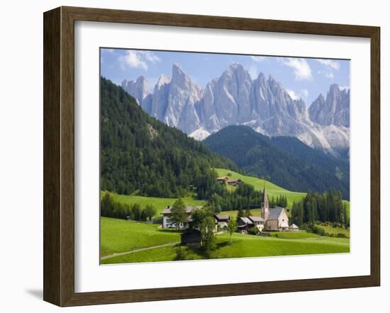 Parco Naturale Puez-Odle, Santa Maddalena, Val Di Funes, Dolomites, Bolzano, Italy-Ruth Tomlinson-Framed Photographic Print