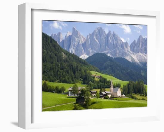 Parco Naturale Puez-Odle, Santa Maddalena, Val Di Funes, Dolomites, Bolzano, Italy-Ruth Tomlinson-Framed Photographic Print