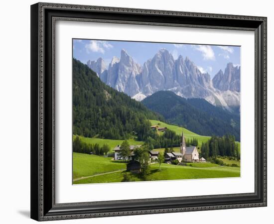 Parco Naturale Puez-Odle, Santa Maddalena, Val Di Funes, Dolomites, Bolzano, Italy-Ruth Tomlinson-Framed Photographic Print