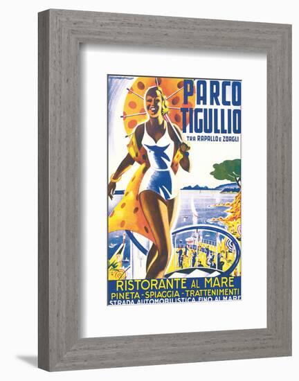 Parco Tigullio, Tra Rapallo e Zoagli-null-Framed Art Print