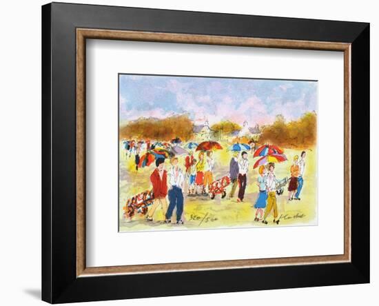 Parcours de Golf II-Urbain Huchet-Framed Collectable Print