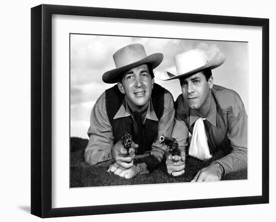 Pardners, Dean Martin And Jerry Lewis, 1956-null-Framed Photo