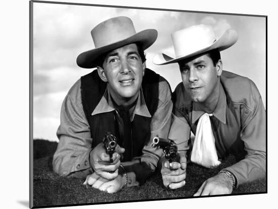 Pardners, Dean Martin And Jerry Lewis, 1956-null-Mounted Photo