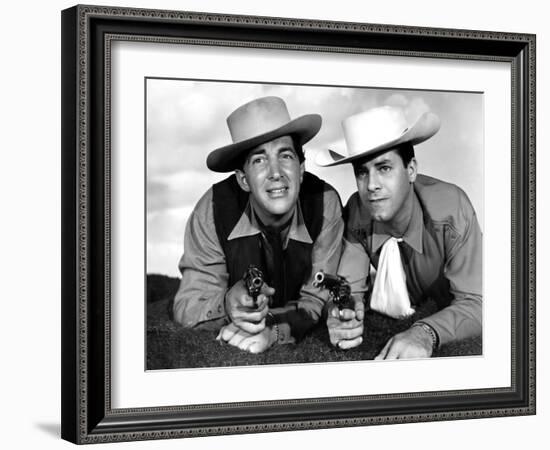 Pardners, Dean Martin And Jerry Lewis, 1956-null-Framed Photo