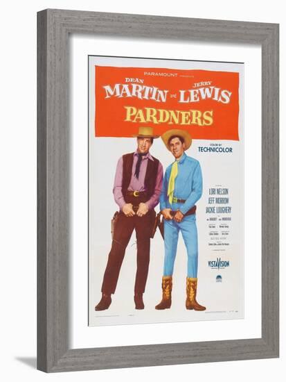 Pardners, Dean Martin, Jerry Lewis, 1956-null-Framed Art Print