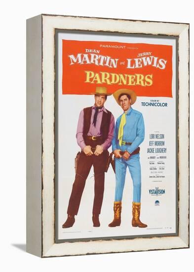 Pardners, Dean Martin, Jerry Lewis, 1956-null-Framed Stretched Canvas