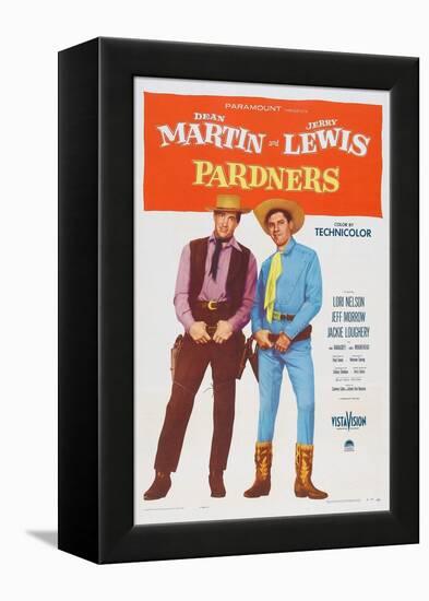 Pardners, Dean Martin, Jerry Lewis, 1956-null-Framed Stretched Canvas