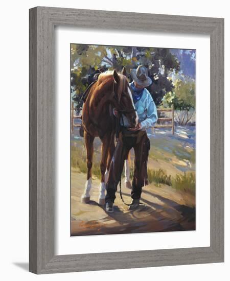 Pardners-Carolyne Hawley-Framed Art Print