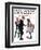 "Pardon Me" Saturday Evening Post Cover, January 26,1918-Norman Rockwell-Framed Giclee Print