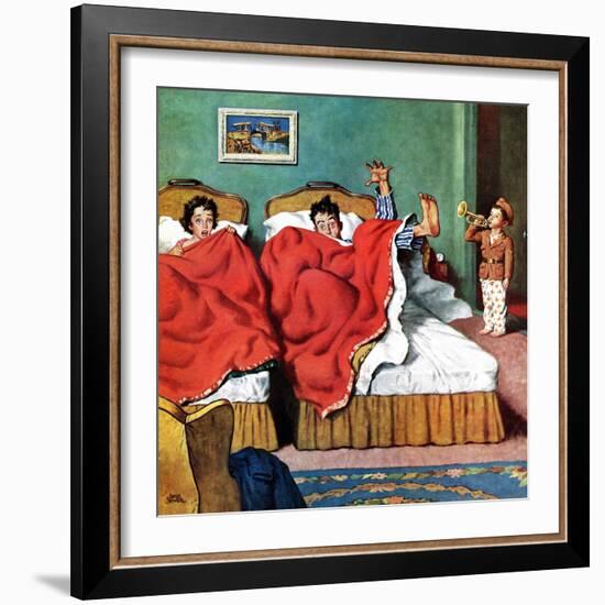 "Parents' Reveille", February 20, 1954-Amos Sewell-Framed Giclee Print