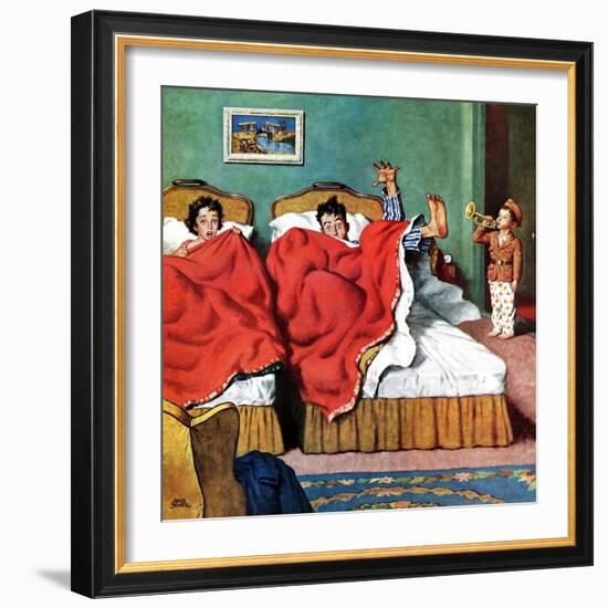 "Parents' Reveille", February 20, 1954-Amos Sewell-Framed Giclee Print