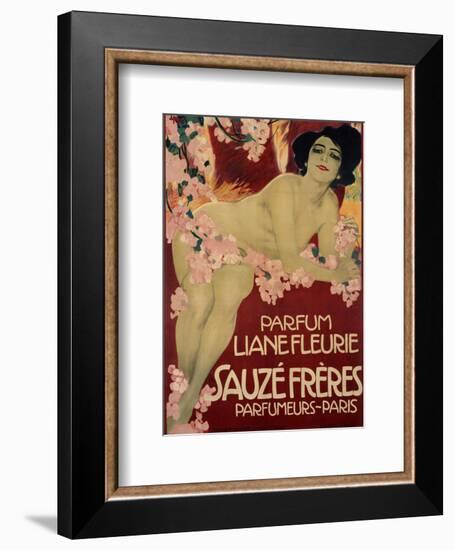 Parfum Liane Fleurie, Sauze Freres-Leopoldo Metlicovitz-Framed Art Print