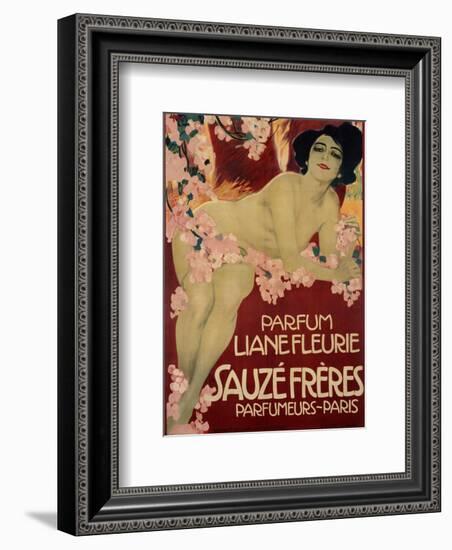 Parfum Liane Fleurie, Sauze Freres-Leopoldo Metlicovitz-Framed Art Print