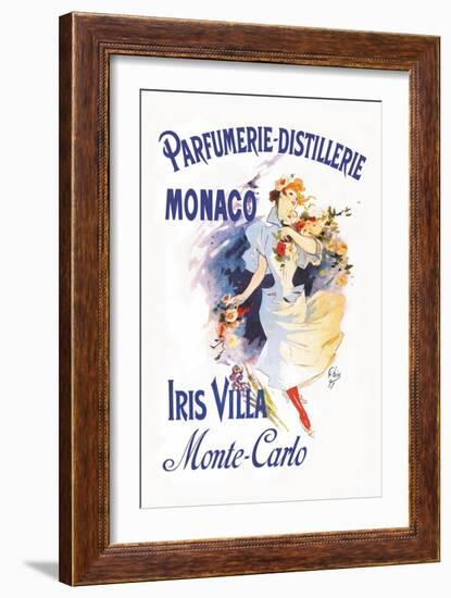 Parfumerie-Distillerie, Monaco-Jules Chéret-Framed Art Print