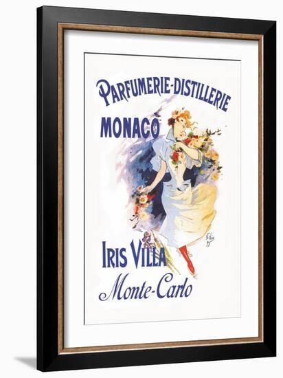 Parfumerie-Distillerie, Monaco-Jules Chéret-Framed Art Print