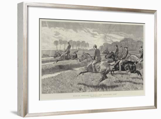 Pariah Hunting in India, the Gridiron Jump-John Charlton-Framed Giclee Print