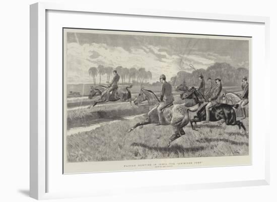 Pariah Hunting in India, the Gridiron Jump-John Charlton-Framed Giclee Print