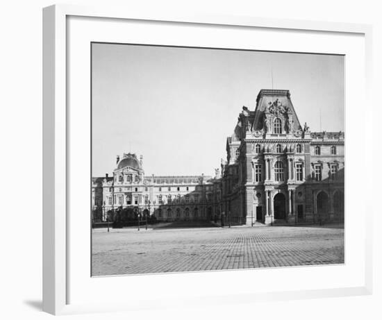 Paris, 1859 - Mollien Pavilion, the Louvre-Gustave Le Gray-Framed Art Print