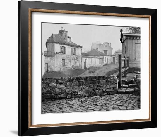 Paris, 1865 - The Impasse de l'Essai at the Horse Market-Charles Marville-Framed Art Print