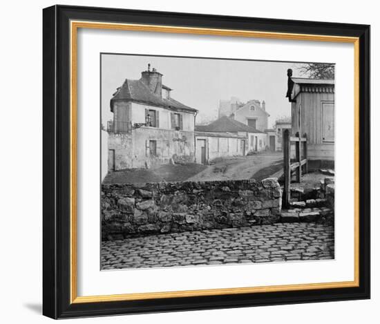 Paris, 1865 - The Impasse de l'Essai at the Horse Market-Charles Marville-Framed Art Print