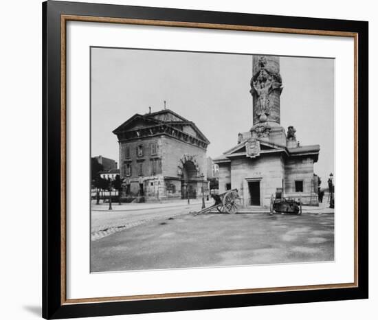 Paris, 1903-1904 - Ancienne Barrière du Trône (Tollbooth Pavilion and Column)-Eugene Atget-Framed Art Print