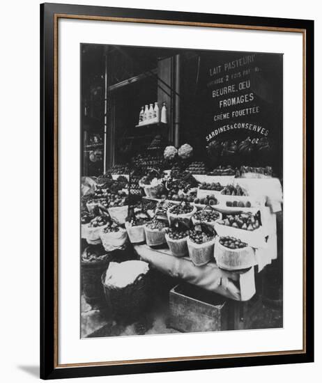 Paris, 1908-1912 - Produce Display, rue Sainte-Opportune-Eugene Atget-Framed Art Print