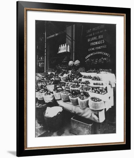 Paris, 1908-1912 - Produce Display, rue Sainte-Opportune-Eugene Atget-Framed Art Print