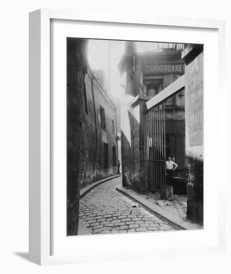 Paris, 1911 - Metalworker's Shop, passage de la Reunion-Eugene Atget-Framed Art Print