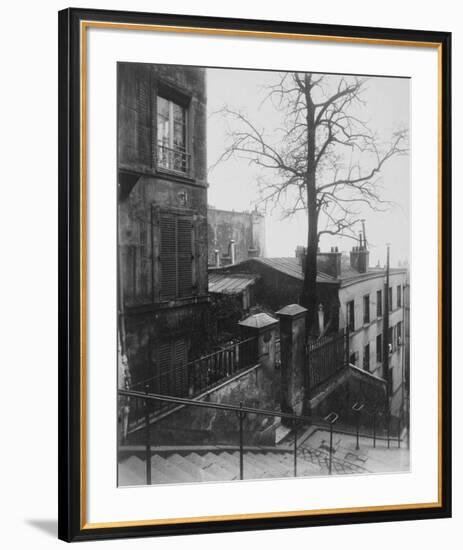 Paris, 1921 - Staircase, Montmartre-Eugene Atget-Framed Art Print