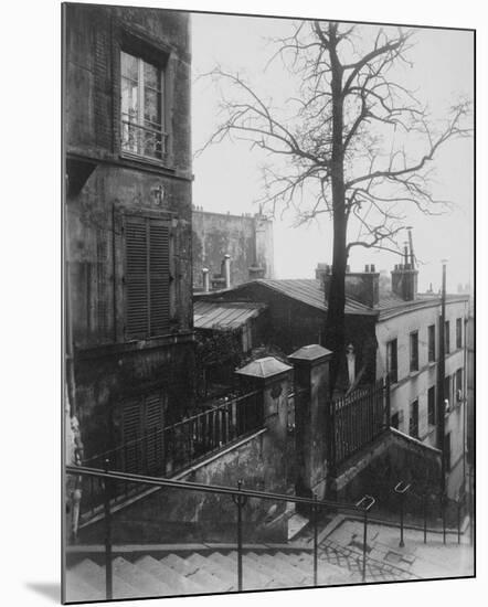 Paris, 1921 - Staircase, Montmartre-Eugene Atget-Mounted Art Print